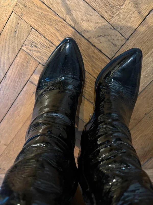 Bottes hautes noires à talons – photo 6